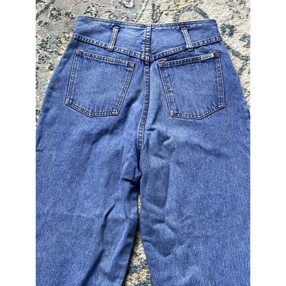 90s High Waisted Tapered Mom Jeans Sz 11 | Vintage Manisha Denim - Picture 6 of 11
